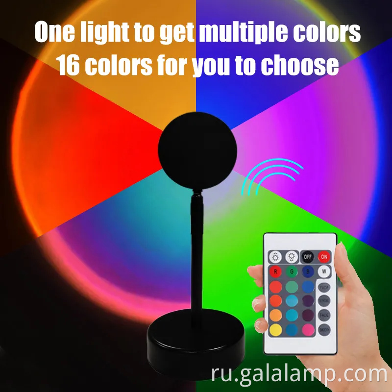 USB Sunset Projector Lamp - светодиодный ночной свет Rainbow для дома